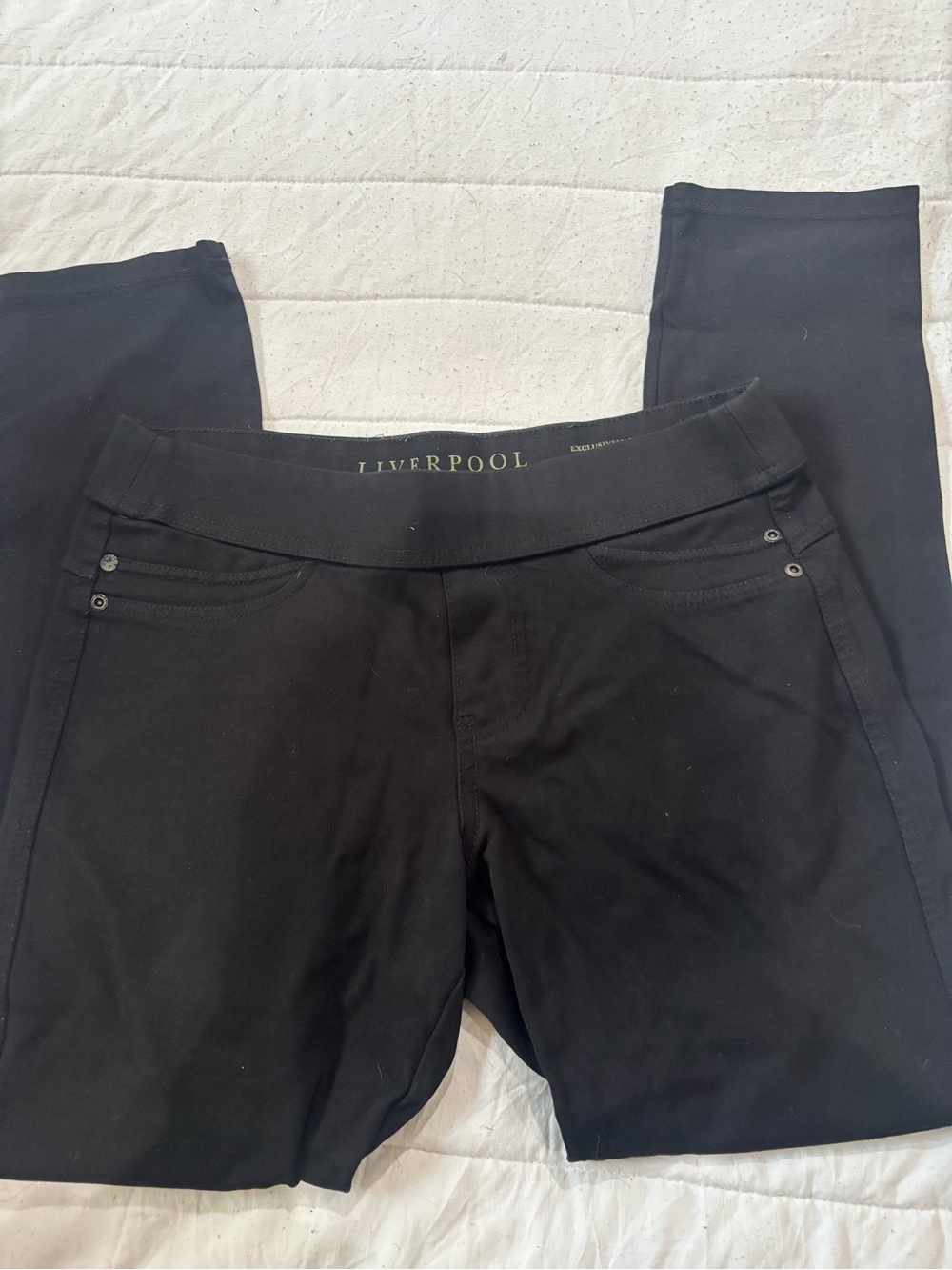 Liverpool Women's Black Ponte Skinny Pants